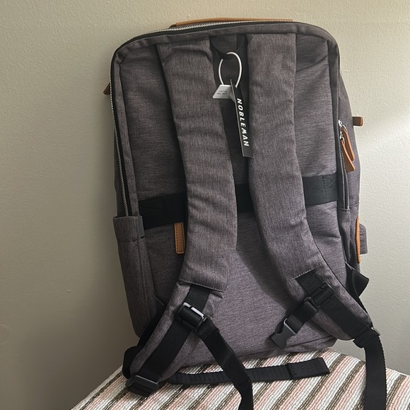 NWT Nobleman Backpack Bag, Grey - Picture 3 of 5